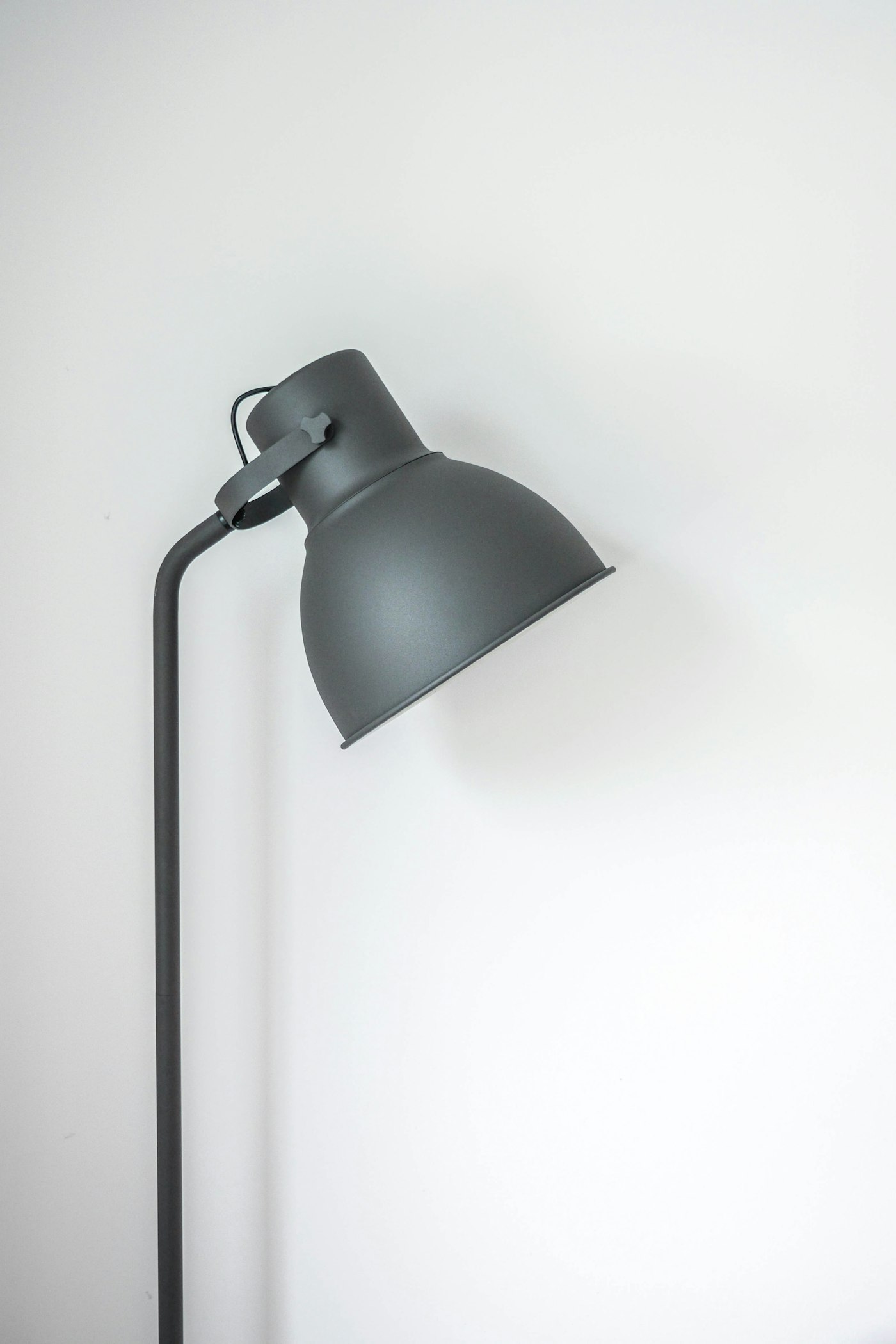 Grey adjustable floor lamp